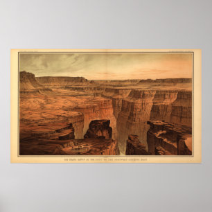 The Grand Canyon von Clarence Dutton 1882 Poster