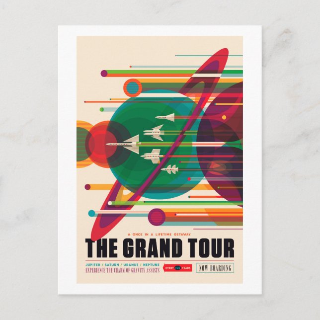 The Grand Tour - NASA Vision of the Future Postkarte (Vorderseite)