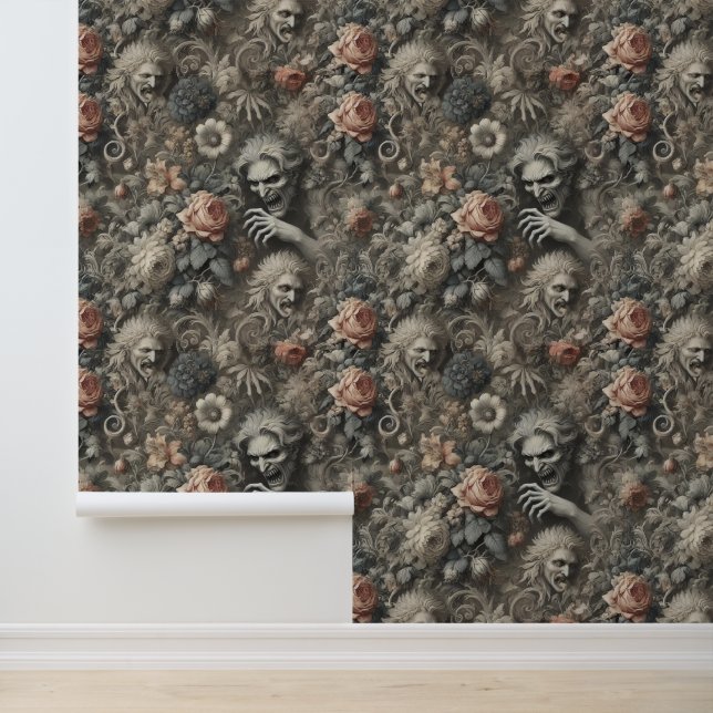 The Grays - Gothic Viktorianisch Design Tapete (Anwendung)