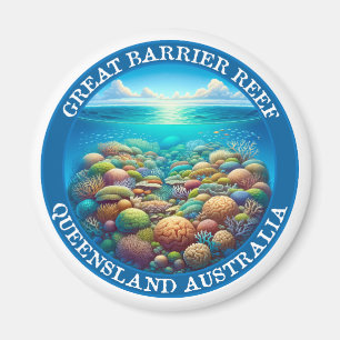 The Great Barrier Reef, Queensland, Australien Magnet