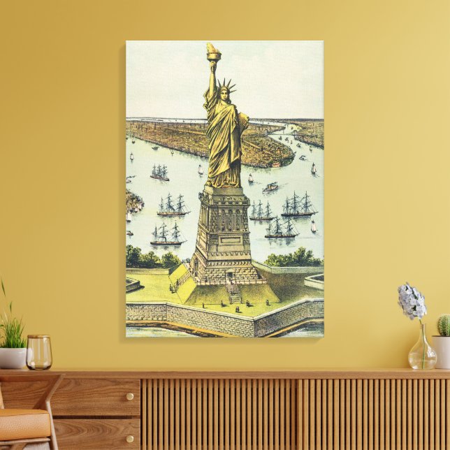 The Great Bartholdi Statue, Statue of Liberty Leinwanddruck (Insitu (Wohnzimmer))