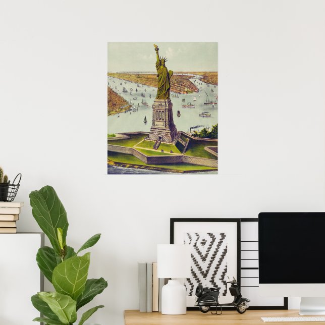 The Great Bartholdi Statue, Statue of Liberty Poster (Heimbüro)