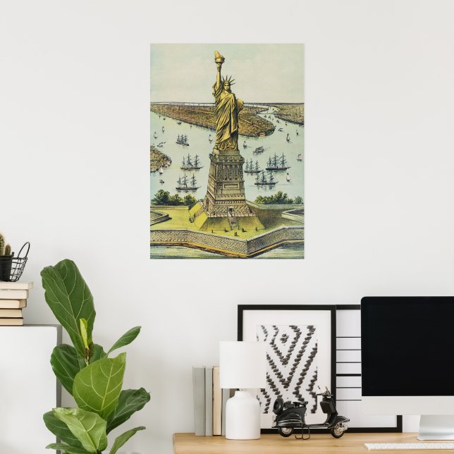 The Great Bartholdi Statue, Statue of Liberty Poster (Heimbüro)