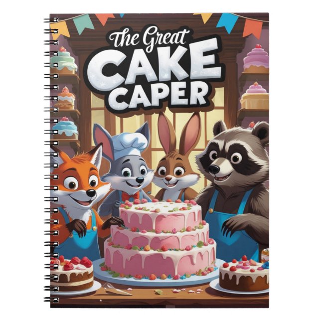 The Great Cake Cape - Fun Animal Bakery Adventure Notizblock (Vorderseite)