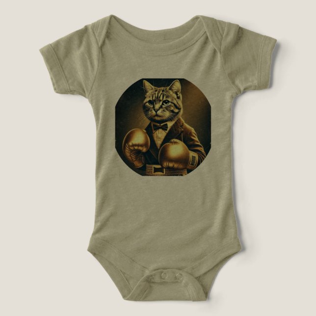 The Great Catsby - Katze mit Boxhandschuhen (Design Vorderseite)