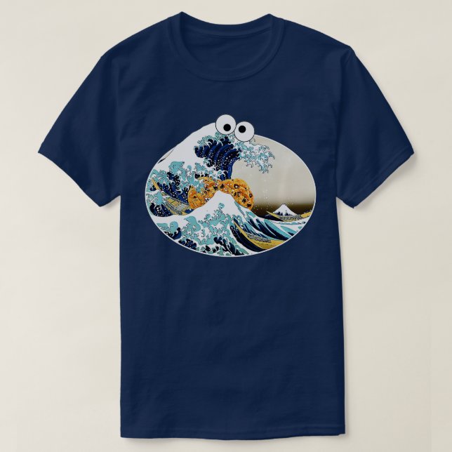 The Great Cookie Eating Wave Off Kanagawa Googl E T-Shirt (Design vorne)