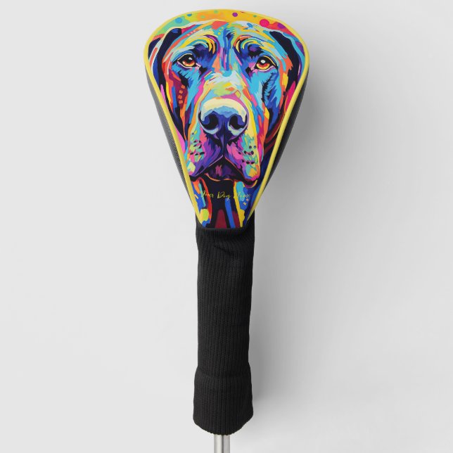 The Great Dane Dog 004 - Zetton Ziana Golf Headcover (Vorderseite)