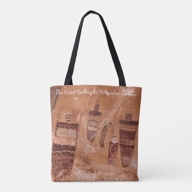 The Great Gallery Horseshoe Canyon Utah Pictograph Tasche (Rückseite)