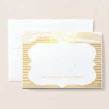 The Great Gatsby in FOIL DANK YOU Wedding Card
