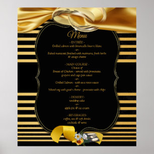 The Great Gatsby Inspiration Menü Poster