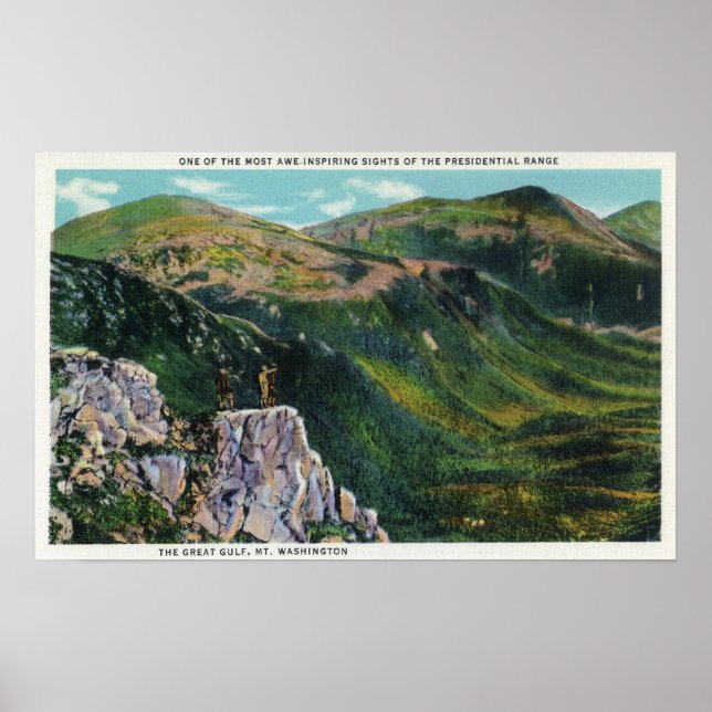 The Great Gulf of the Presidential Range View Poster (Vorne)