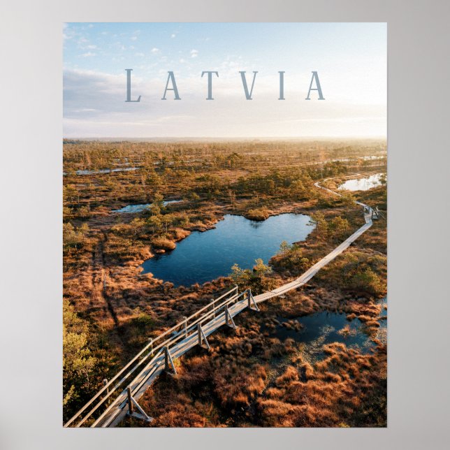 The Great Kemeri Bog Boardwalk, Latvia Poster (Vorne)