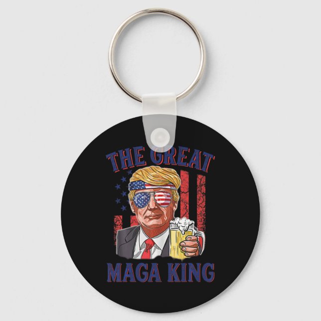 The Great Maga King Fun Trump Biere US Flag Ultra  Schlüsselanhänger (Vorderseite)