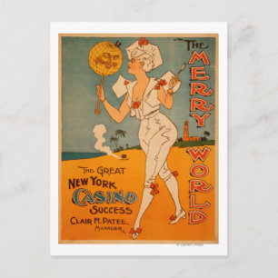 The Great New York Casino Success Theater Postkarte