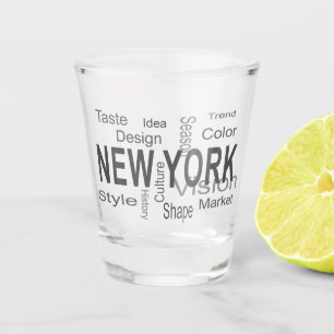 The Great New York City (Typografie) Schnapsglas