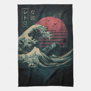 The Great Retro Wave Classic Geschirrtuch