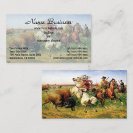 The Great Royal Buffalo Hunt by Louis Maurer Visitenkarte