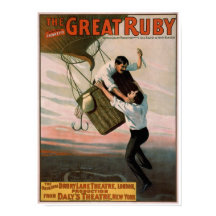 "The Great Ruby" Vintage Theaterplakat