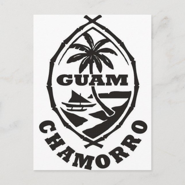 The great seal of Guam Postkarte (Vorderseite)