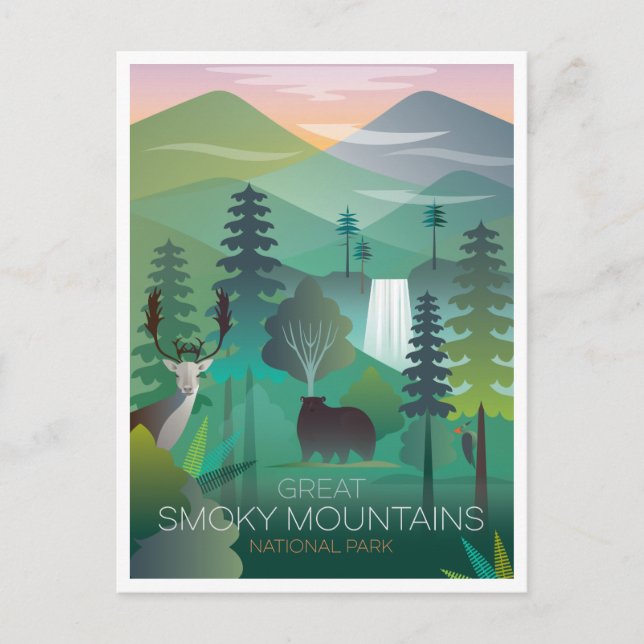 The Great Smoky Mountains National Park Postcard Postkarte (Vorderseite)