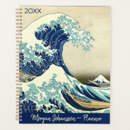 The Great Wave – Katsushika Hokusai – Custom Text  Planer