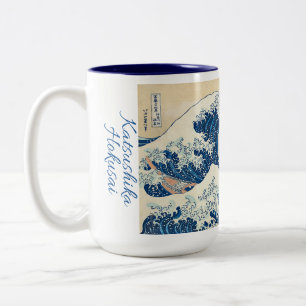 The Great Wave off Kanagawa by Katsushika Hokusai  Zweifarbige Tasse