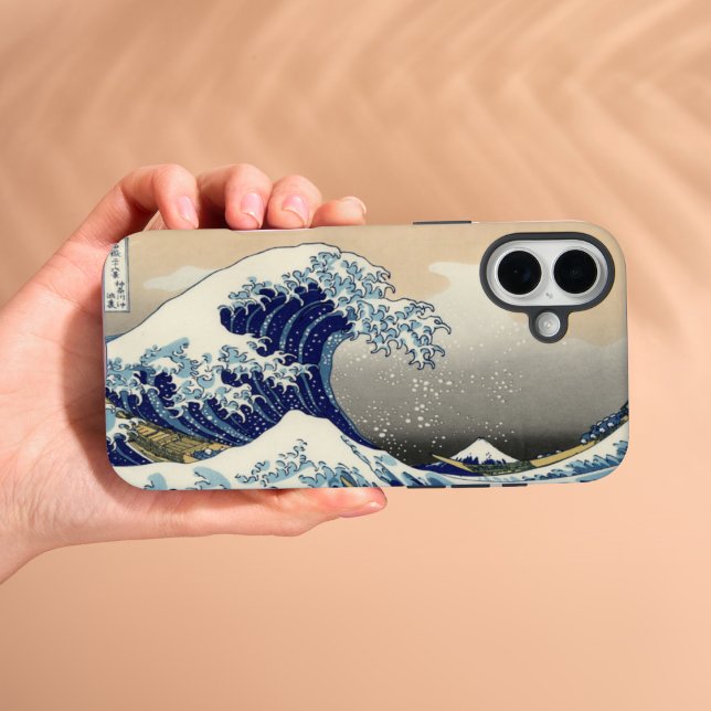 The Great Wave off Kanagawa iPhone 16 Fall Plus Hülle (The Great Wave off Kanagawa iPhone 16 Case)