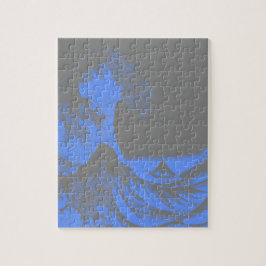 The Great Wave Seafoam Blue & Gray