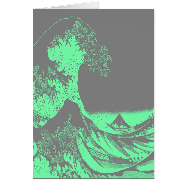 The Great Wave Seafoam Green & Grey (Vorne)