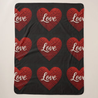 "The Greatest of These" Sherpa Yarn Look Blanket Sherpadecke