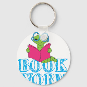 The Green Brilliant Cartoon Bookworm Book Worm Schlüsselanhänger