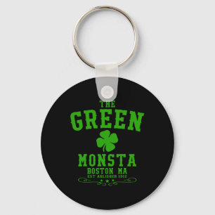 The Green Monsta Clic St Patricks Day Boston Name Schlüsselanhänger