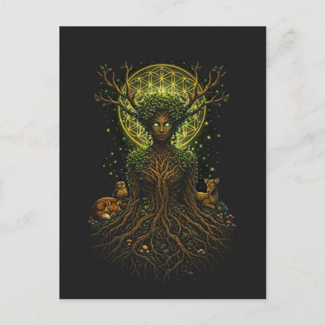 The Green Mother Postkarte (Vorderseite)