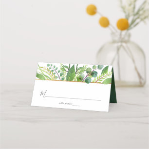 The Greenery & Gold Wedding Collection Platzkarte