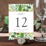 The Greenery & Gold Wedding Collection Tischnummer<br><div class="desc">Feiern Sie stilvoll mit diesen stilvollen und sehr trendigen Hochzeitskarten. Dieses Design lässt sich leicht mit Ihrer speziellen Veranstaltungssprache personalisieren und Ihre Gäste werden begeistert sein, wenn sie diese fabelhaften Tischnummern sehen. *** WIE SIE BESTELLEN *** Bitte passen Sie Ihre Tischnummer an und fügen Sie sie zu Ihrem Warenkorb hinzu....</div>