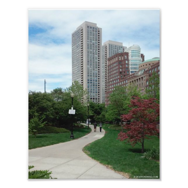 "The Greenway in Summer" Boston, MA. Impression 8, (Devant)