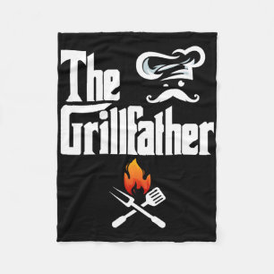 The Grillfather Bbq Grill und Smoker Grafik T-Shir Fleecedecke