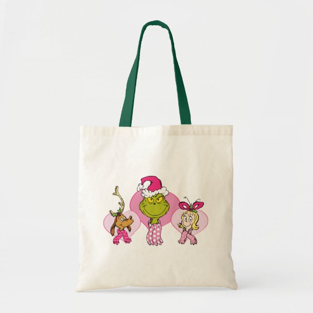 The Grinch Crew in Pink Valentine's Portrait Tragetasche (Vorne)