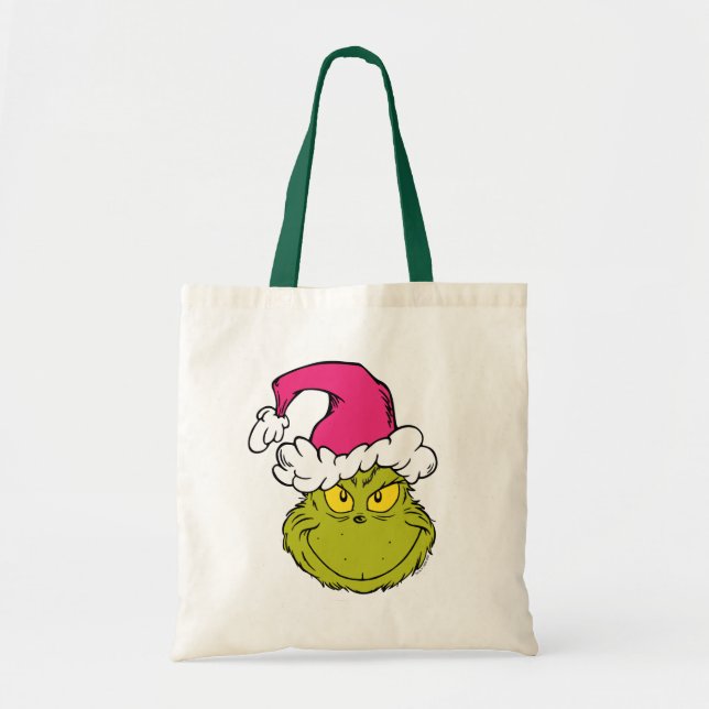 The Grinch in Pink Santa Hat Tragetasche (Vorne)