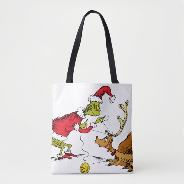 The Grinch Prepares Max the Reindeer Tasche (Vorderseite)