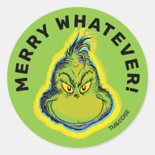 The Grinch Really? One More Slice of Pavlova? Qu Runder Aufkleber