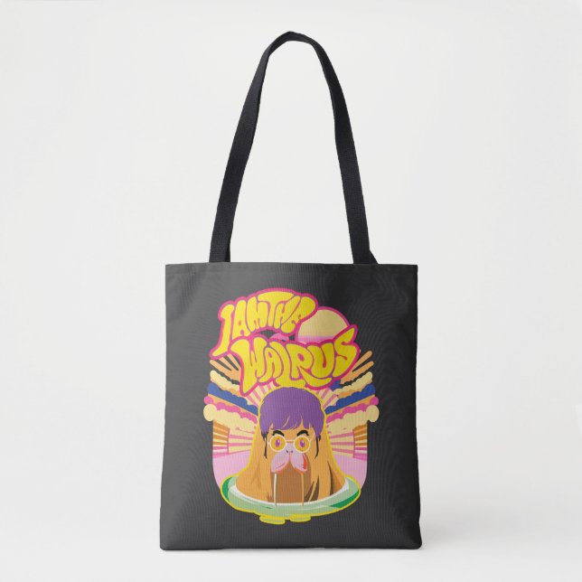The Groovy Walrus - Retro Rock Vibes Tasche (Vorderseite)