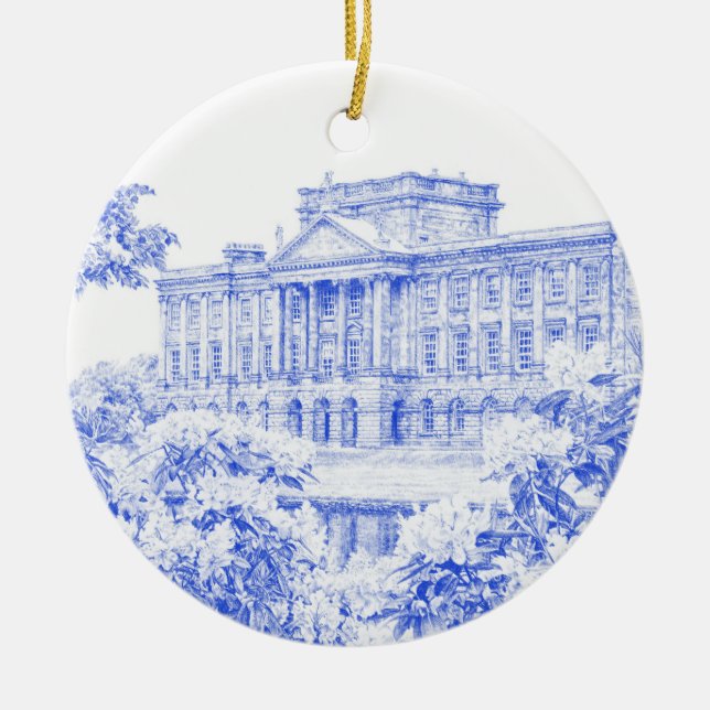 The Grounds at Pemberley (Blue) - Keramik Ornament (Vorne)