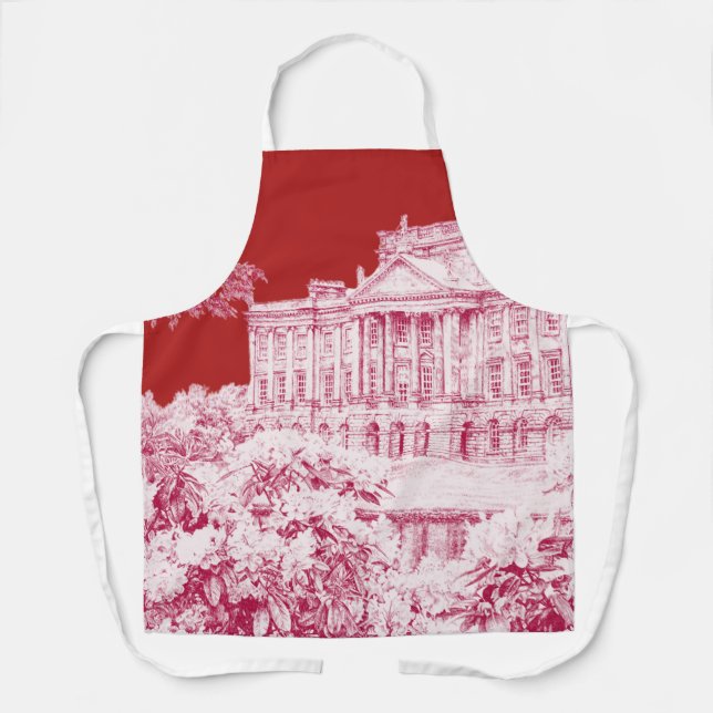 The Grounds at Pemberley (Red) - Schürze (Vorderseite)