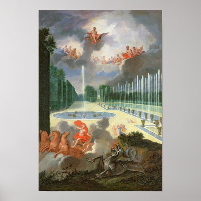 The Groves of Versailles. View of Dragon Pool Poster (Vorne)