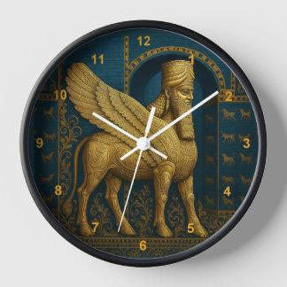The Guardian Lamassu Wall Clock Uhr