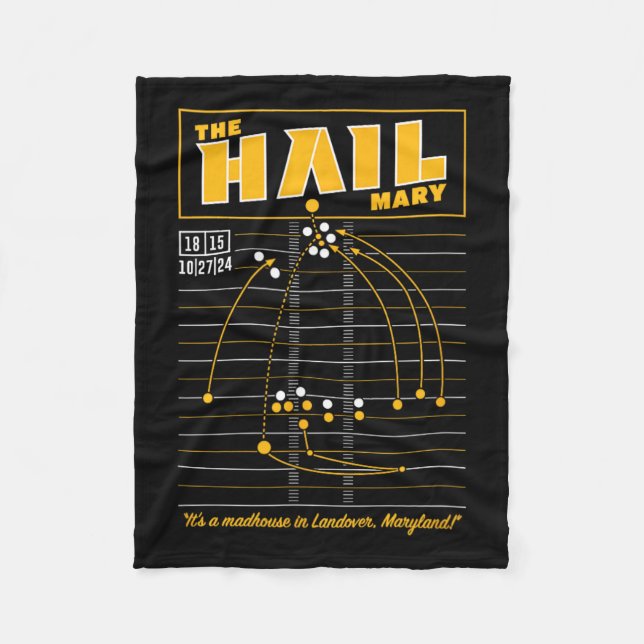The Hail Mary - Washington Fleecedecke (Vorderseite)