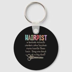 The Hairapist Hairdresser Definition Funny Hair St Schlüsselanhänger