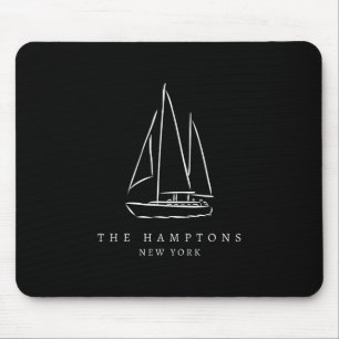 The Hamptons New York Yacht Club Segel Souvenir Mousepad