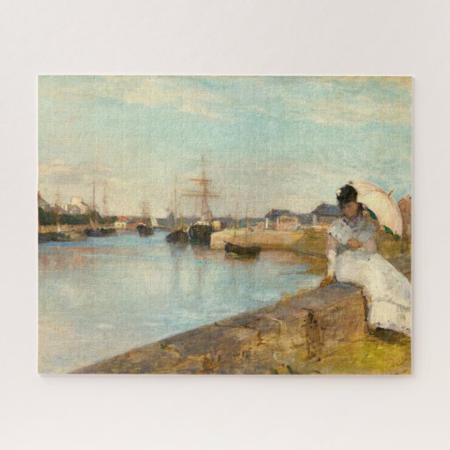 The Harbor at Lorient by Berthe Morisot (Horizontal)